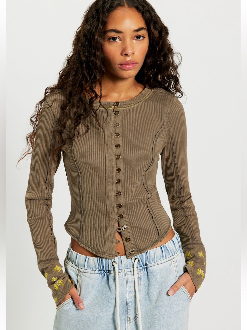 NWT Free People We The Free Daria Cuff Cardi